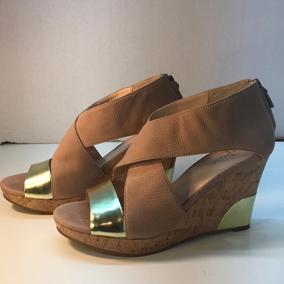 cole haan gold sandals